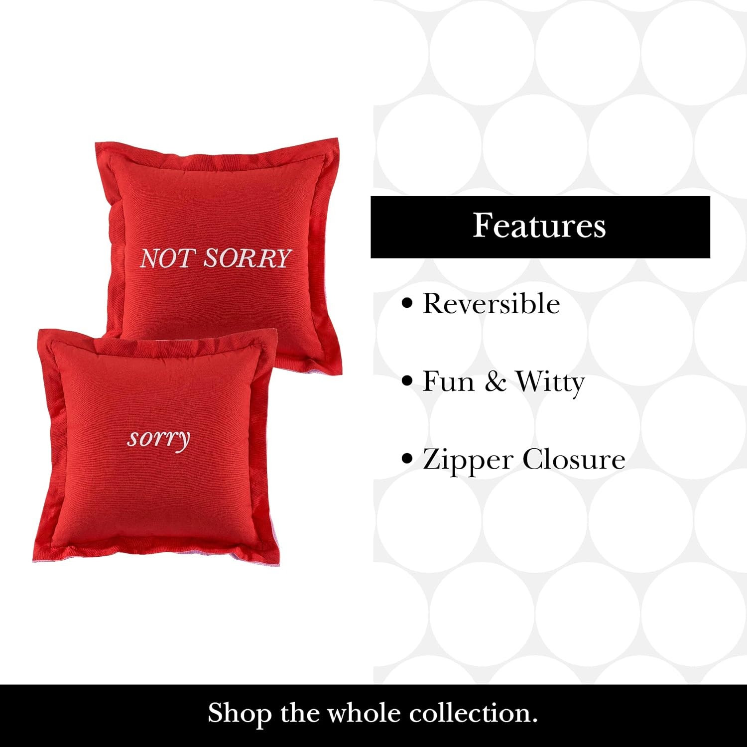 image:imagekate spade new york Spade Floral Decorative Pillow 20 x 20 Throw Pillow for Bed or Sofa Textured Cotton and Polyester Blend Cover PinkSorry  Not Sorry