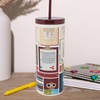 image:imagekate spade new york Acrylic Tumbler with Lid and Straw 24 oz Tumbler Slim Double Wall Tumbler Book ClubBook Club