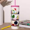 image:imagekate spade new york Acrylic Tumbler with Lid and Straw 24 oz Tumbler Slim Double Wall Tumbler Book ClubCharmed Library