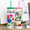 image:imagekate spade new york Acrylic Tumbler with Lid and Straw 24 oz Tumbler Slim Double Wall Tumbler Book ClubCharmed Library