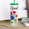 image:imagekate spade new york Acrylic Tumbler with Lid and Straw 24 oz Tumbler Slim Double Wall Tumbler Book ClubMagazine