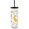 image:imagekate spade new york Acrylic Tumbler with Lid and Straw 24 oz Tumbler Slim Double Wall Tumbler Spade SmileyNew York Dream