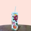 image:imagekate spade new york Acrylic Tumbler with Lid and Straw 24 oz Tumbler Slim Double Wall Tumbler Spade SmileySafari Floral