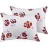 image:imagekate spade new york Curious Garden 3Piece FullQueen Comforter Set 100 Cotton Reversible Cover All Season Warmth Bedding Machine Washable Pink MulticolorFall Poppies