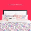 image:imagekate spade new york Curious Garden 3Piece FullQueen Comforter Set 100 Cotton Reversible Cover All Season Warmth Bedding Machine Washable Pink MulticolorCurious Garden