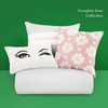 image:imagekate spade new york Curious Garden 3Piece FullQueen Comforter Set 100 Cotton Reversible Cover All Season Warmth Bedding Machine Washable Pink MulticolorEngineered Stripe