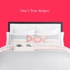 image:imagekate spade new york Curious Garden 3Piece FullQueen Comforter Set 100 Cotton Reversible Cover All Season Warmth Bedding Machine Washable Pink MulticolorEngineered Stripe