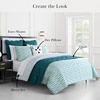 image:imagekate spade new york Curious Garden 3Piece FullQueen Comforter Set 100 Cotton Reversible Cover All Season Warmth Bedding Machine Washable Pink MulticolorRhythmic Geo