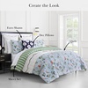 image:imagekate spade new york Curious Garden 3Piece FullQueen Comforter Set 100 Cotton Reversible Cover All Season Warmth Bedding Machine Washable Pink MulticolorBird Garden