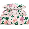 image:imagekate spade new york Curious Garden 3Piece FullQueen Comforter Set 100 Cotton Reversible Cover All Season Warmth Bedding Machine Washable Pink MulticolorBold Blossoms