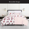 image:imagekate spade new york Curious Garden 3Piece FullQueen Comforter Set 100 Cotton Reversible Cover All Season Warmth Bedding Machine Washable Pink MulticolorFall Poppies