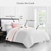 image:imagekate spade new york Curious Garden 3Piece FullQueen Comforter Set 100 Cotton Reversible Cover All Season Warmth Bedding Machine Washable Pink MulticolorEngineered Stripe