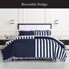 image:imagekate spade new york Curious Garden 3Piece FullQueen Comforter Set 100 Cotton Reversible Cover All Season Warmth Bedding Machine Washable Pink MulticolorSateen Ruffle Navy