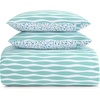 image:imagekate spade new york Curious Garden 3Piece FullQueen Comforter Set 100 Cotton Reversible Cover All Season Warmth Bedding Machine Washable Pink MulticolorRhythmic Geo