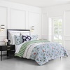 image:imagekate spade new york Curious Garden 3Piece FullQueen Comforter Set 100 Cotton Reversible Cover All Season Warmth Bedding Machine Washable Pink MulticolorBird Garden