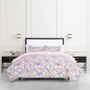 image:imagekate spade new york Curious Garden 3Piece FullQueen Comforter Set 100 Cotton Reversible Cover All Season Warmth Bedding Machine Washable Pink MulticolorCurious Garden
