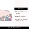 image:imagekate spade new york Curious Garden 3Piece FullQueen Comforter Set 100 Cotton Reversible Cover All Season Warmth Bedding Machine Washable Pink MulticolorCurious Garden