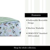 image:imagekate spade new york Curious Garden 3Piece FullQueen Comforter Set 100 Cotton Reversible Cover All Season Warmth Bedding Machine Washable Pink MulticolorBird Garden
