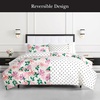 image:imagekate spade new york Curious Garden 3Piece FullQueen Comforter Set 100 Cotton Reversible Cover All Season Warmth Bedding Machine Washable Pink MulticolorBold Blossoms