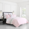 image:imagekate spade new york Curious Garden 3Piece FullQueen Comforter Set 100 Cotton Reversible Cover All Season Warmth Bedding Machine Washable Pink MulticolorSateen Ruffle Pink