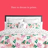 image:imagekate spade new york Curious Garden 3Piece FullQueen Comforter Set 100 Cotton Reversible Cover All Season Warmth Bedding Machine Washable Pink MulticolorBold Blossoms