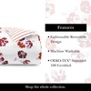 image:imagekate spade new york Curious Garden 3Piece FullQueen Comforter Set 100 Cotton Reversible Cover All Season Warmth Bedding Machine Washable Pink MulticolorFall Poppies