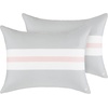 image:imagekate spade new york Curious Garden 3Piece FullQueen Comforter Set 100 Cotton Reversible Cover All Season Warmth Bedding Machine Washable Pink MulticolorEngineered Stripe