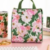 image:imagekate spade new york Cute Lunch Bag for Women Large Capacity Lunch Tote Adult Lunch Box with Silver Thermal Insulated Interior Lining and Storage Pocket Book ClubHidden Garden