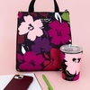 image:imagekate spade new york Cute Lunch Bag for Women Large Capacity Lunch Tote Adult Lunch Box with Silver Thermal Insulated Interior Lining and Storage Pocket Book ClubPainterly Blooms
