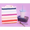 image:imagekate spade new york Cute Lunch Bag for Women Large Capacity Lunch Tote Adult Lunch Box with Silver Thermal Insulated Interior Lining and Storage Pocket Book ClubCandy Stripe