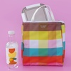 image:imagekate spade new york Cute Lunch Bag for Women Large Capacity Lunch Tote Adult Lunch Box with Silver Thermal Insulated Interior Lining and Storage Pocket Book ClubRainbow Plaid