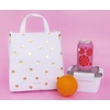 image:imagekate spade new york Cute Lunch Bag for Women Large Capacity Lunch Tote Adult Lunch Box with Silver Thermal Insulated Interior Lining and Storage Pocket Book ClubGold Dot with Script