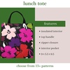image:imagekate spade new york Cute Lunch Bag for Women Large Capacity Lunch Tote Adult Lunch Box with Silver Thermal Insulated Interior Lining and Storage Pocket Book ClubPainterly Blooms