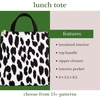 image:imagekate spade new york Cute Lunch Bag for Women Large Capacity Lunch Tote Adult Lunch Box with Silver Thermal Insulated Interior Lining and Storage Pocket Book ClubModern Leopard