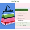 image:imagekate spade new york Cute Lunch Bag for Women Large Capacity Lunch Tote Adult Lunch Box with Silver Thermal Insulated Interior Lining and Storage Pocket Book ClubSunny Day Stripe