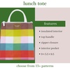 image:imagekate spade new york Cute Lunch Bag for Women Large Capacity Lunch Tote Adult Lunch Box with Silver Thermal Insulated Interior Lining and Storage Pocket Book ClubRainbow Plaid