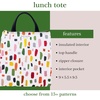 image:imagekate spade new york Cute Lunch Bag for Women Large Capacity Lunch Tote Adult Lunch Box with Silver Thermal Insulated Interior Lining and Storage Pocket Book ClubPainterly Strokes