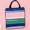 image:imagekate spade new york Cute Lunch Bag for Women Large Capacity Lunch Tote Adult Lunch Box with Silver Thermal Insulated Interior Lining and Storage Pocket Book ClubOcean Stripe