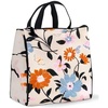 image:imagekate spade new york Cute Lunch Bag for Women Large Capacity Lunch Tote Adult Lunch Box with Silver Thermal Insulated Interior Lining and Storage Pocket Book ClubFloral Garden