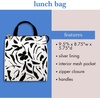 image:imagekate spade new york Cute Lunch Bag for Women Large Capacity Lunch Tote Adult Lunch Box with Silver Thermal Insulated Interior Lining and Storage Pocket Book ClubPainters Garden