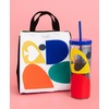 image:imagekate spade new york Cute Lunch Bag for Women Large Capacity Lunch Tote Adult Lunch Box with Silver Thermal Insulated Interior Lining and Storage Pocket Book ClubSpade Colorblock
