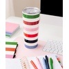 image:imagekate spade new york Cute Stainless Steel Mug 24 Ounce Travel Tumbler Double Wall Insulated Cup with Lid Picture Dot BlackWhiteAdventure Stripe