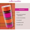 image:imagekate spade new york Cute Stainless Steel Mug 24 Ounce Travel Tumbler Double Wall Insulated Cup with Lid Picture Dot BlackWhiteGrand Plaid Duo