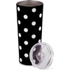 image:imagekate spade new york Cute Stainless Steel Mug 24 Ounce Travel Tumbler Double Wall Insulated Cup with Lid Picture Dot BlackWhitePicture Dot