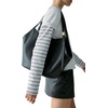 image:imagekate spade new york Deco Fine Grain Leather Tulip ToteBlack