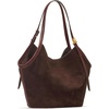 image:imagekate spade new york Deco Fine Grain Leather Tulip ToteHot Fudge