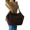 image:imagekate spade new york Deco Fine Grain Leather Tulip ToteHot Fudge