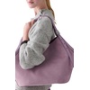 image:imagekate spade new york Deco Fine Grain Leather Tulip ToteMarket Purple Suede
