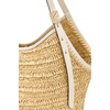 image:imagekate spade new york Deco Fine Grain Leather Tulip ToteNatural Straw
