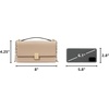 image:imagekate spade new york Deco Quilted Leather Mini Flap Chain CrossbodyTimeless Taupe